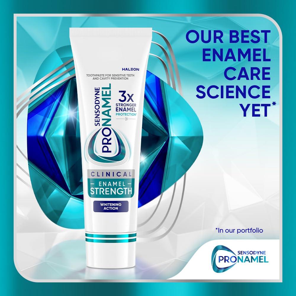 Sensodyne Pronamel detalle del tubo mostrando la boquilla y etiqueta