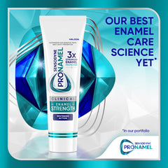 Sensodyne Pronamel detalle del tubo mostrando la boquilla y etiqueta