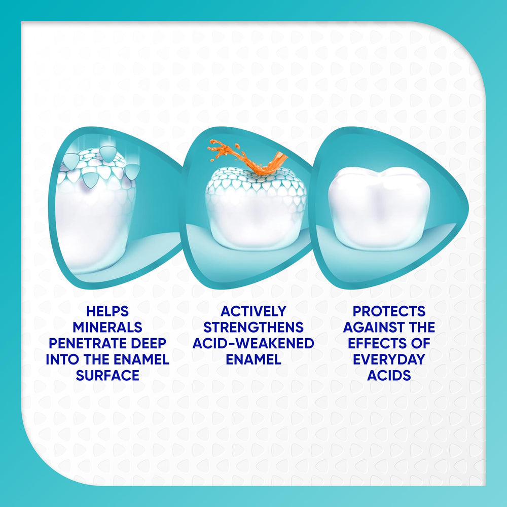 SENSODYNE PRONAMEL persona cepillando, alivio de sensibilidad inmediato