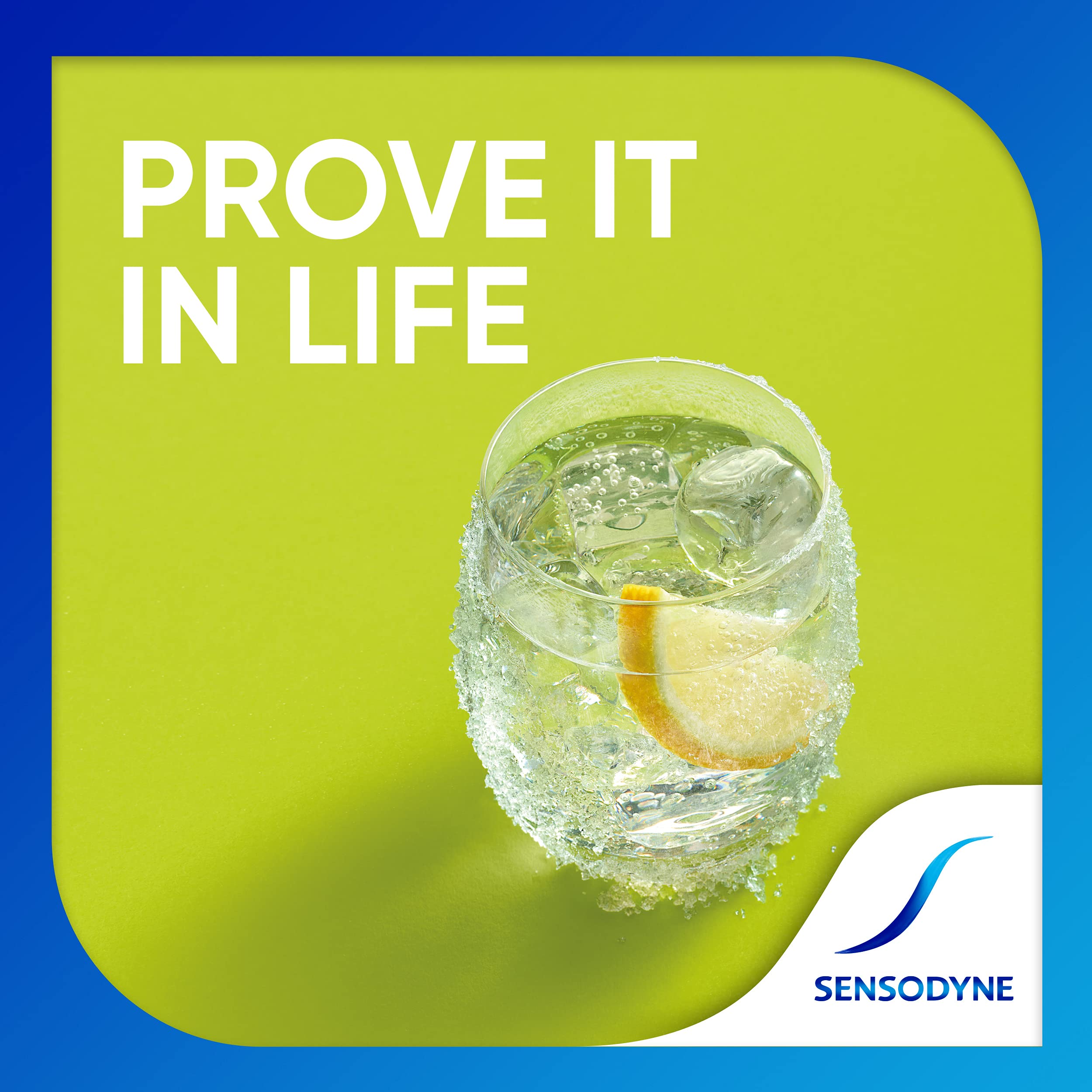Sensodyne textura de la pasta en primer plano, limpieza y suavidad