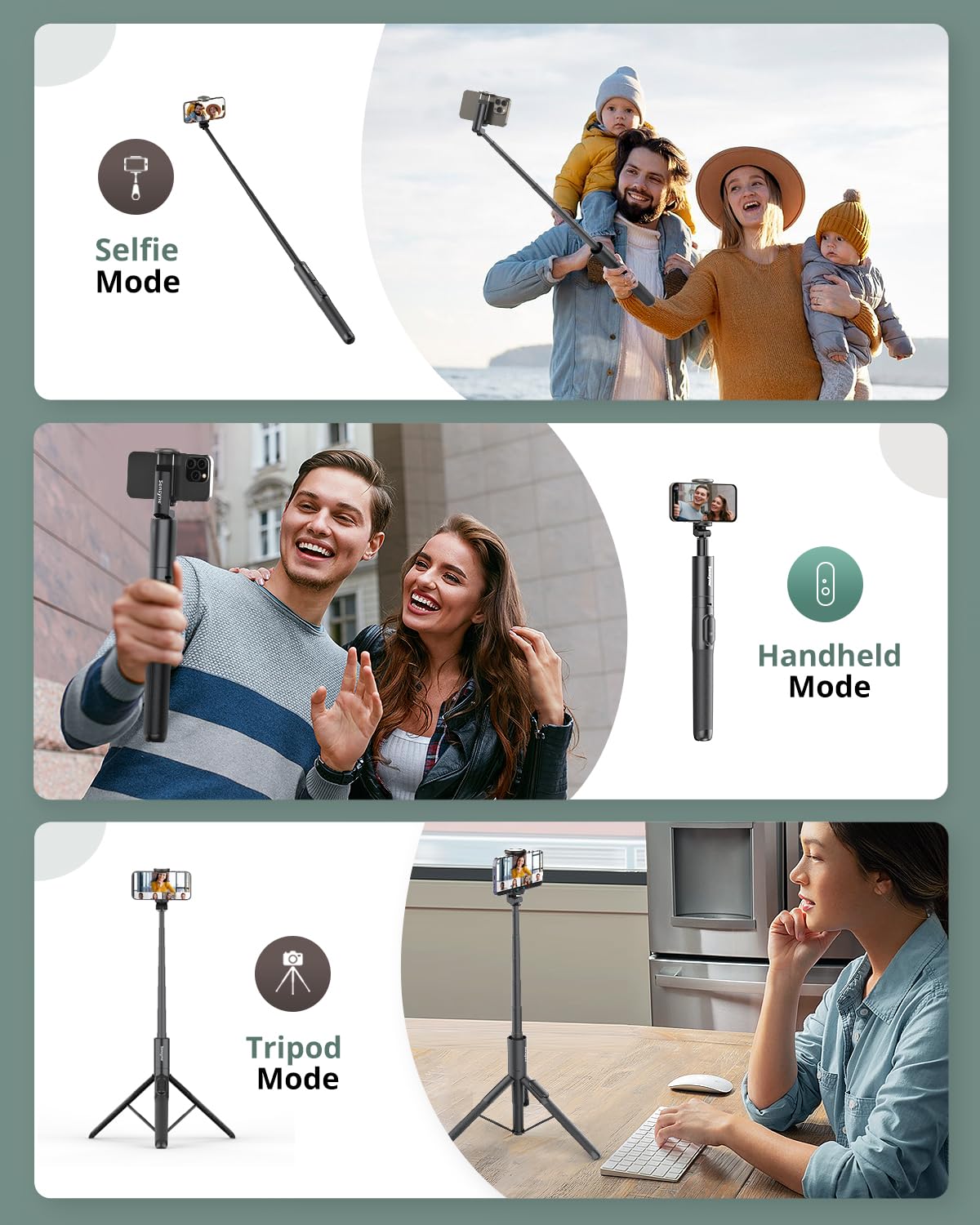 SENSYNE removable Bluetooth remote stored in tripod leg for secure transport