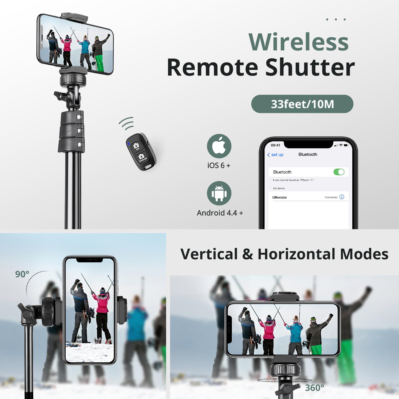 SENSYNE tripod set up for vlogging demonstrating secure phone hold and professional framing