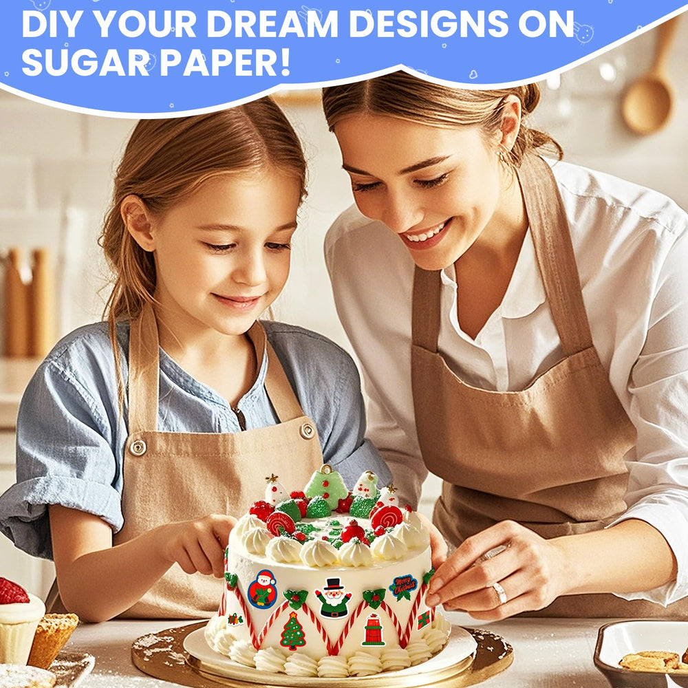 SENTRELA decorated birthday cake using sugar sheet image showing professional finish