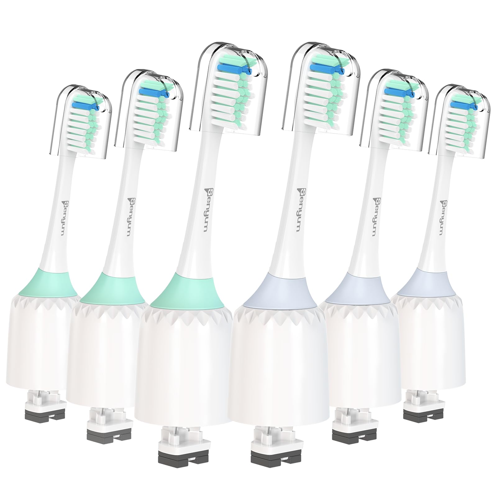 Senyum cabezales pack frontal mostrando seis cabezales y beneficio de repuesto conveniente