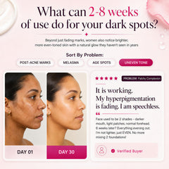 Seora skins aplicación en rostro, mejora apariencia del tono