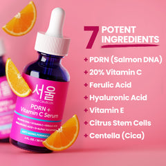 SeoulCeuticals detalle de etiqueta con lista de ingredientes y beneficios