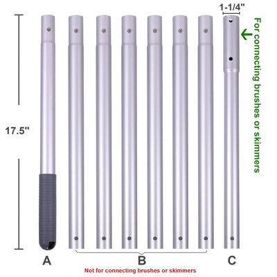 Sepetrel collapsed pole at 1.5 feet for compact storage convenience