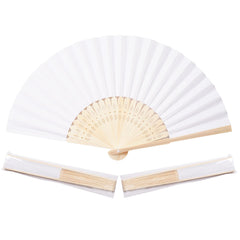 Abanico Sepwedd frontal blanco mostrando diseño y uso práctico
