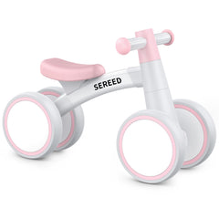 SEREED front view showing compact balance bike and safe design benefit