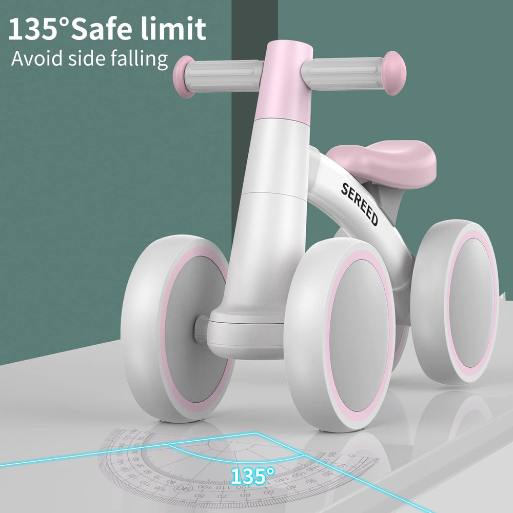 SEREED toddler riding outside building balance and confidence benefit