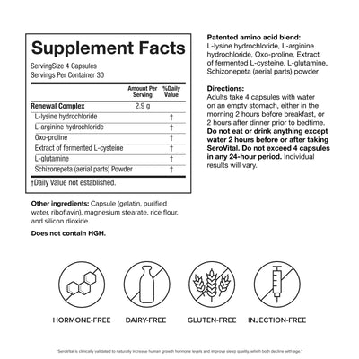Serovital on bedside table suggesting improved sleep support and routine
