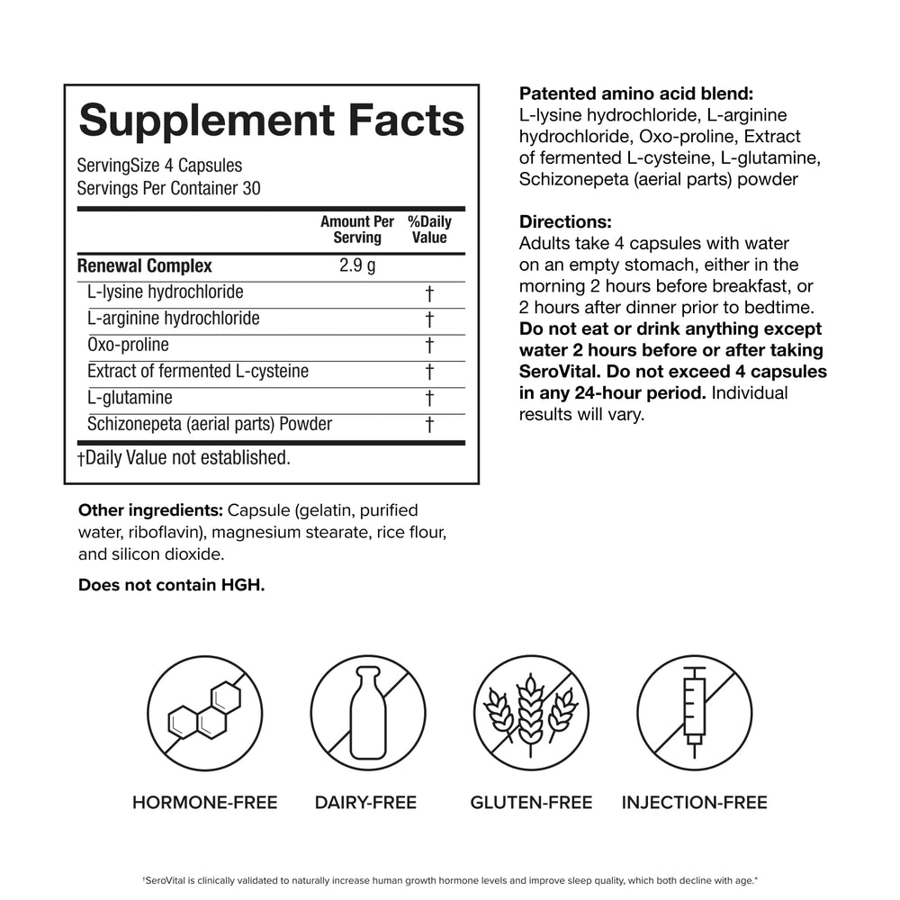 Serovital on bedside table suggesting improved sleep support and routine