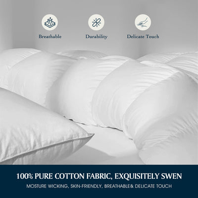 Serta cotton cover close-up highlighting soft 233-thread-count breathable texture