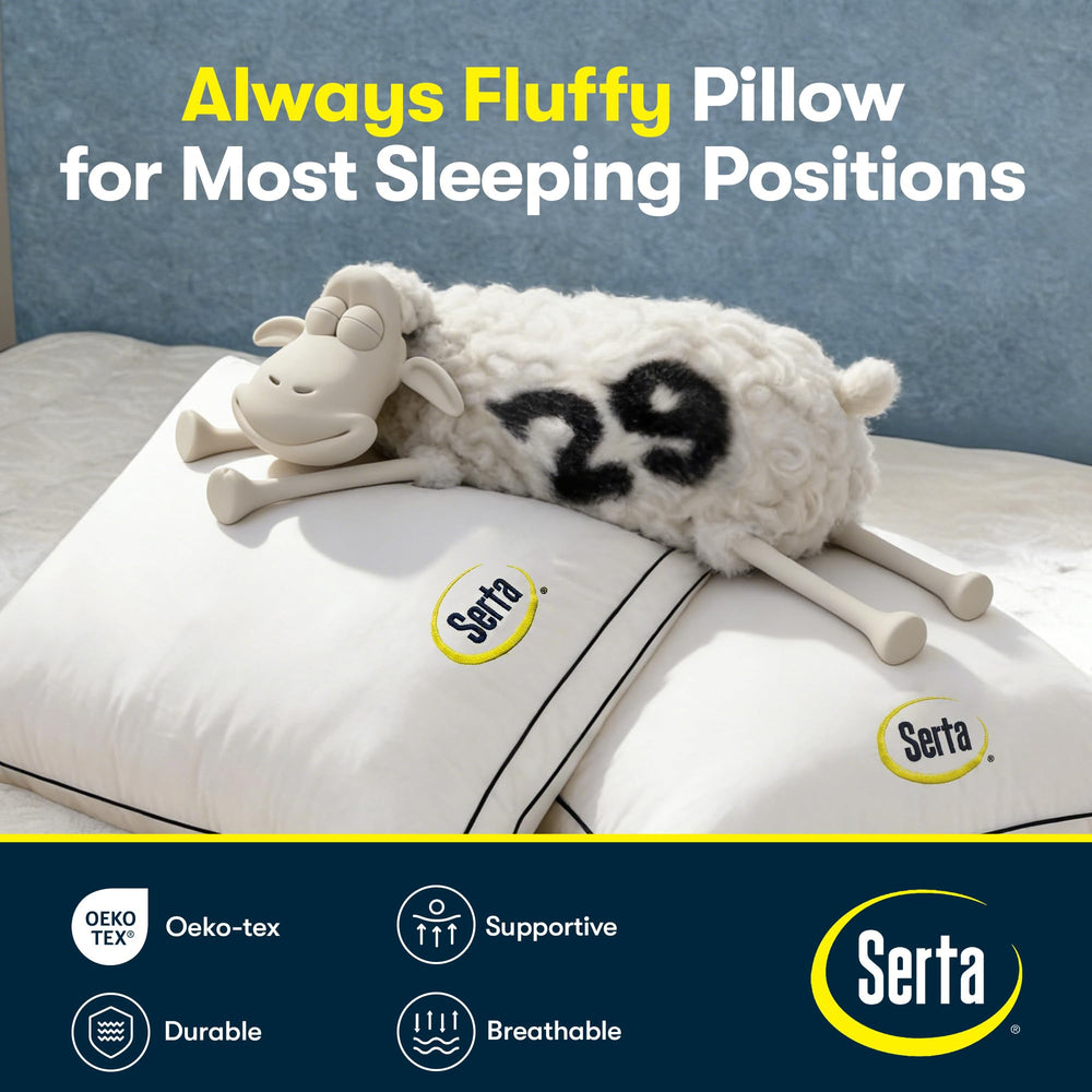 Serta fill cross-section showing resilient DuraLOFT polyester support