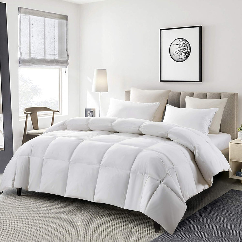 Serta comforter styled in bedroom setting for calming sleep environment and comfort