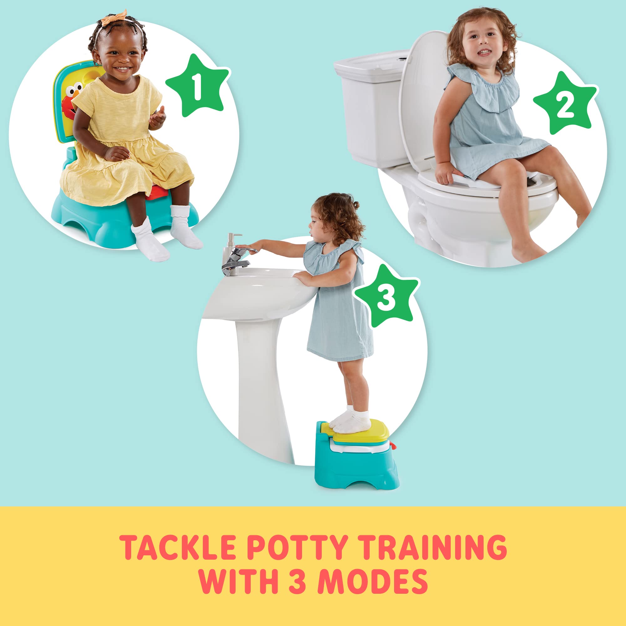 Sesame Street Elmo detalle del asiento ergonómico para mayor comodidad