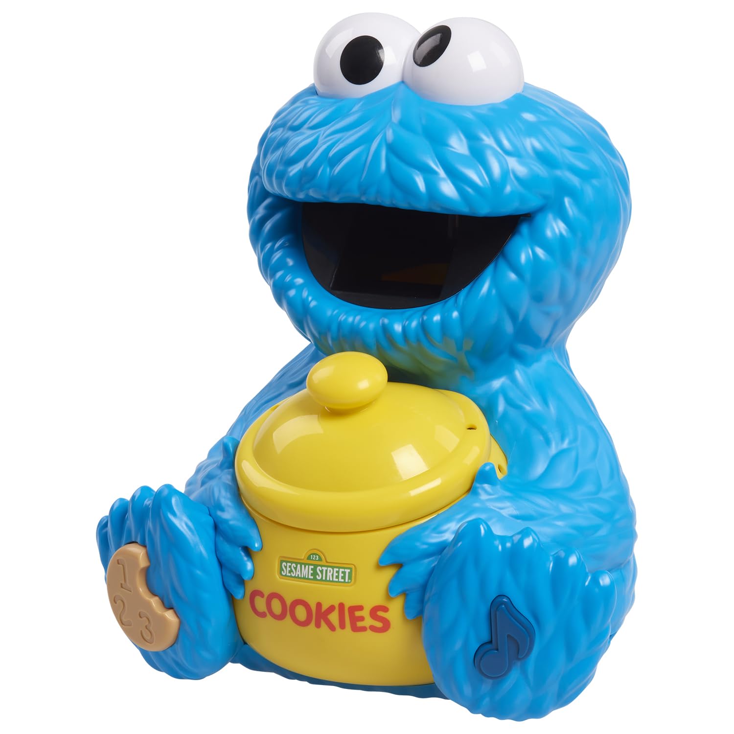 Sesame Street niño jugando con el frasco en ambiente infantil para juego educativo