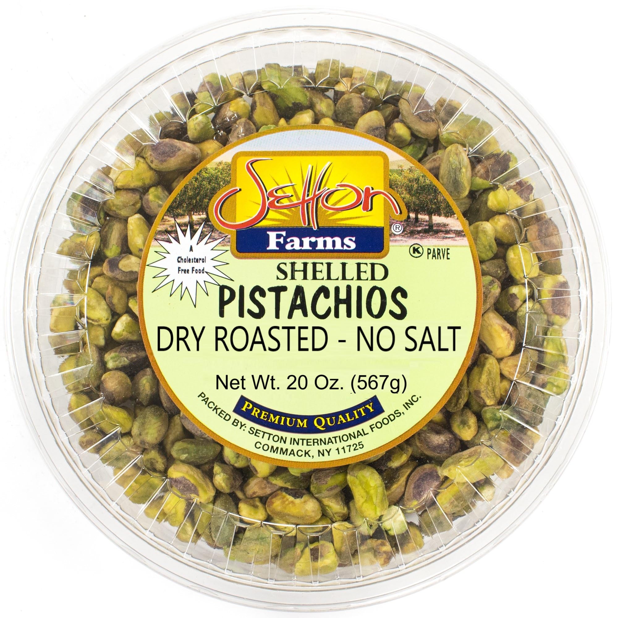 Setton Farms frente del envase mostrando 20 oz y beneficio conveniencia