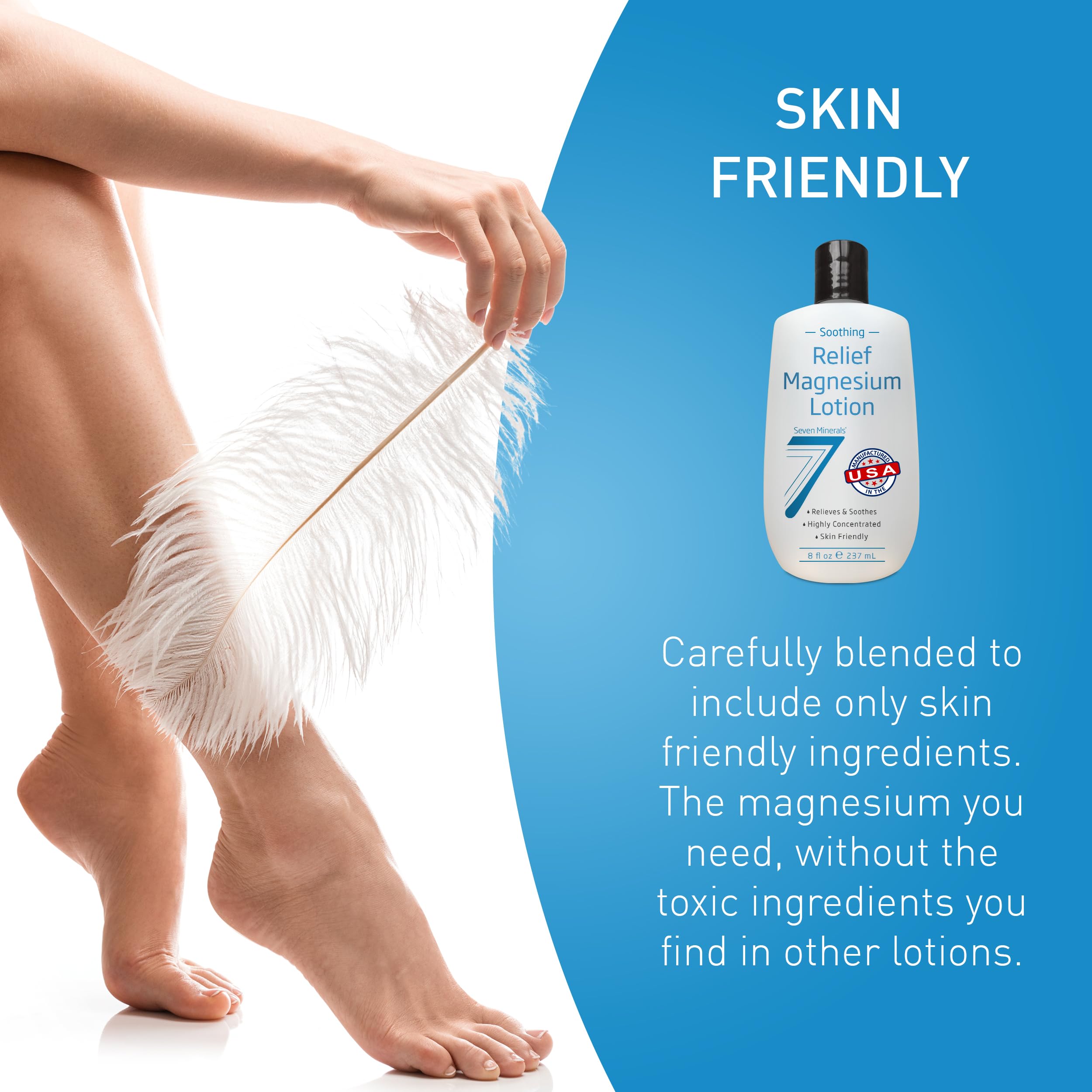 Seven Minerals ingredientes naturales en tabla: aloe, mantecas y aceites hidratantes
