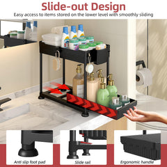 Sevenblue cajón extraíble abierto, acceso rápido y cómodo a productos