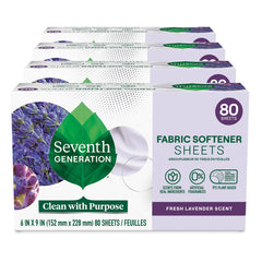 Seventh Generation frente del paquete mostrando cantidad y aroma lavanda