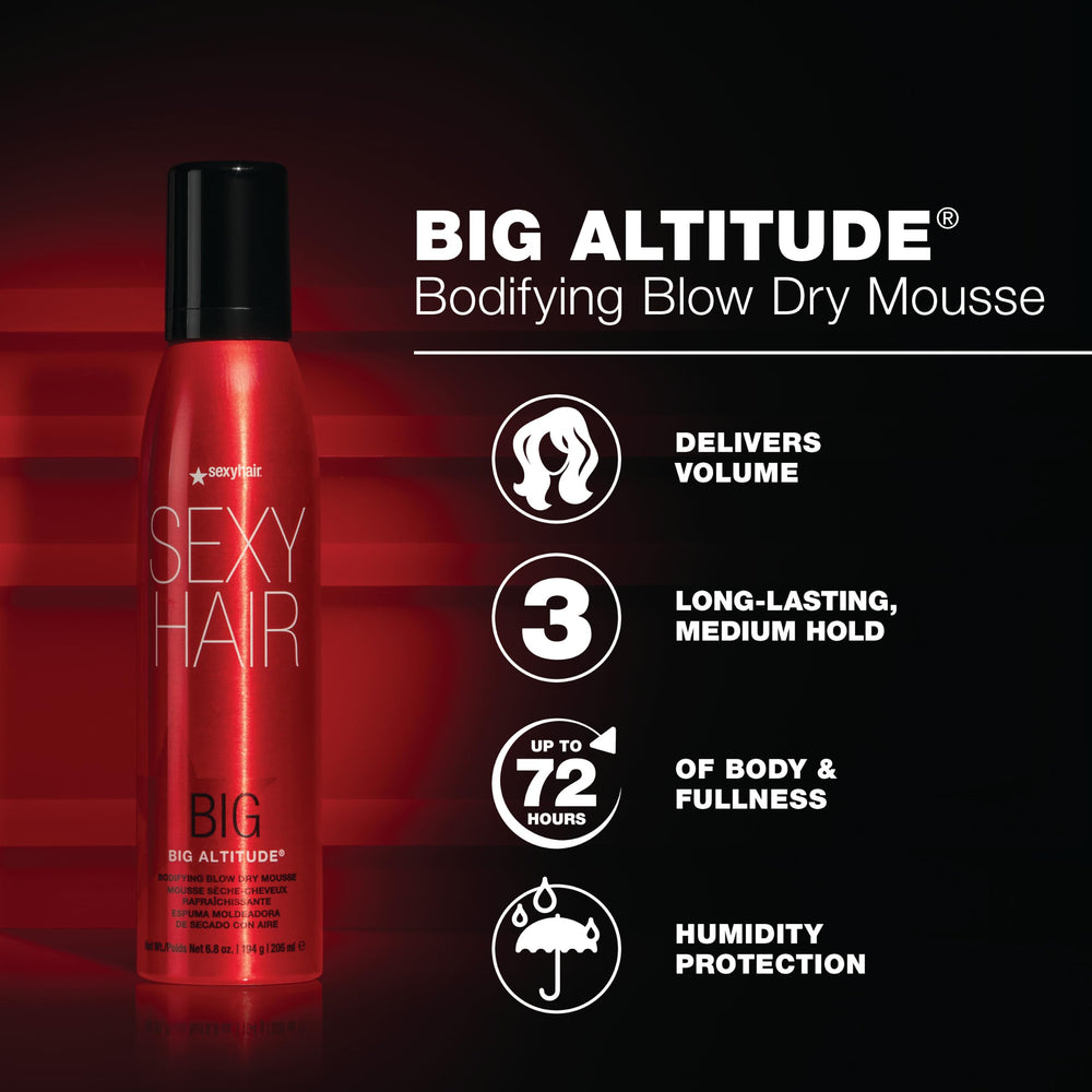 SexyHair espuma en mano para aplicación, permite control preciso del producto