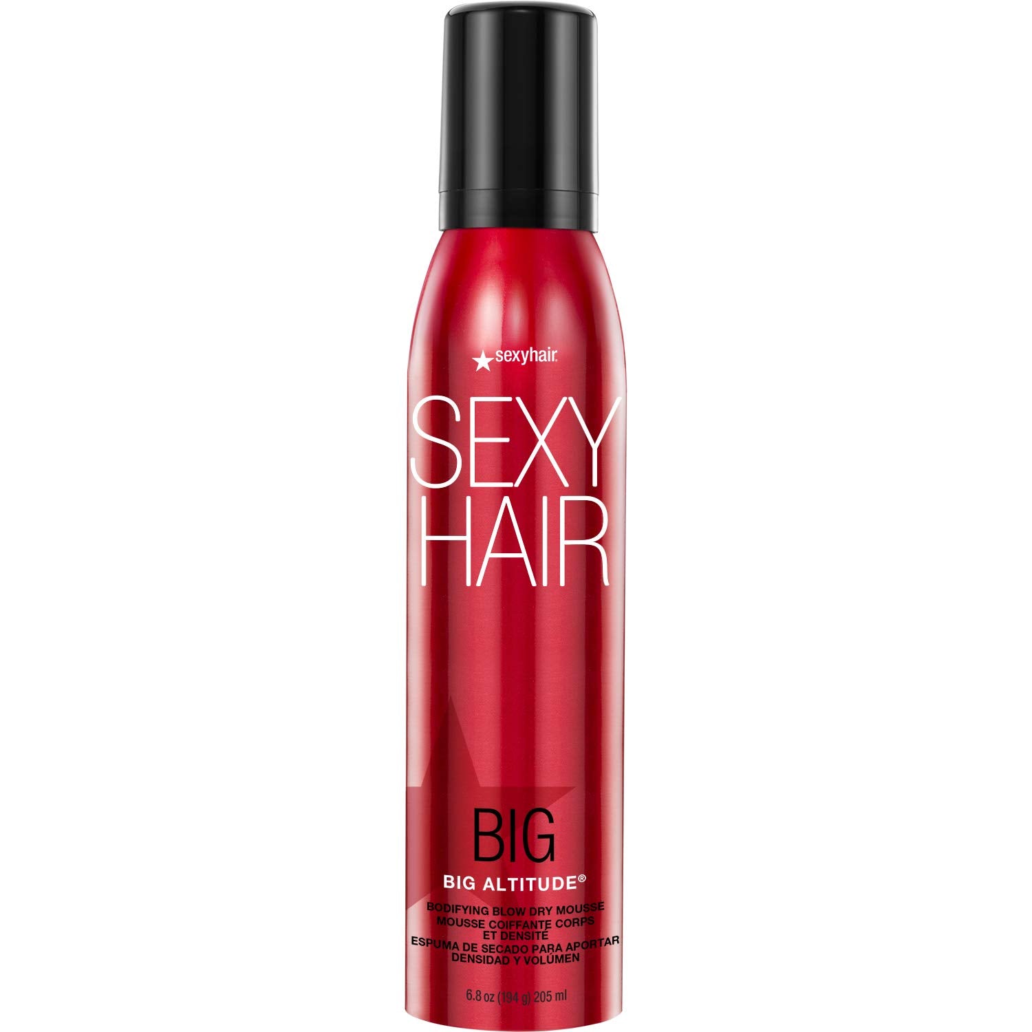 SexyHair bote frontal mostrando diseño y tamaño, aporta volumen fácilmente