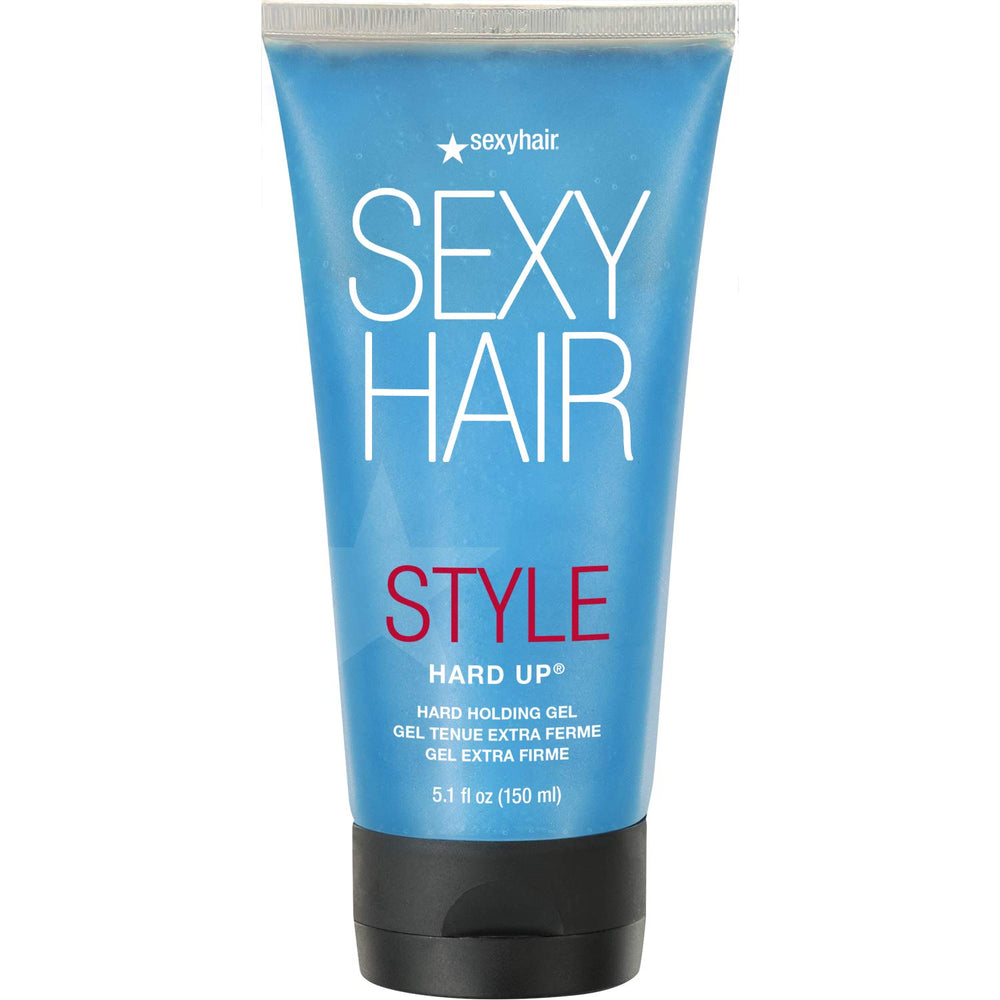 SexyHair frasco frontal Hard Up mostrando diseño y capacidad, fijación extrema