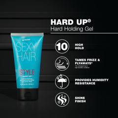 SexyHair peinado final con brillo natural y control, beneficio acabado pulido