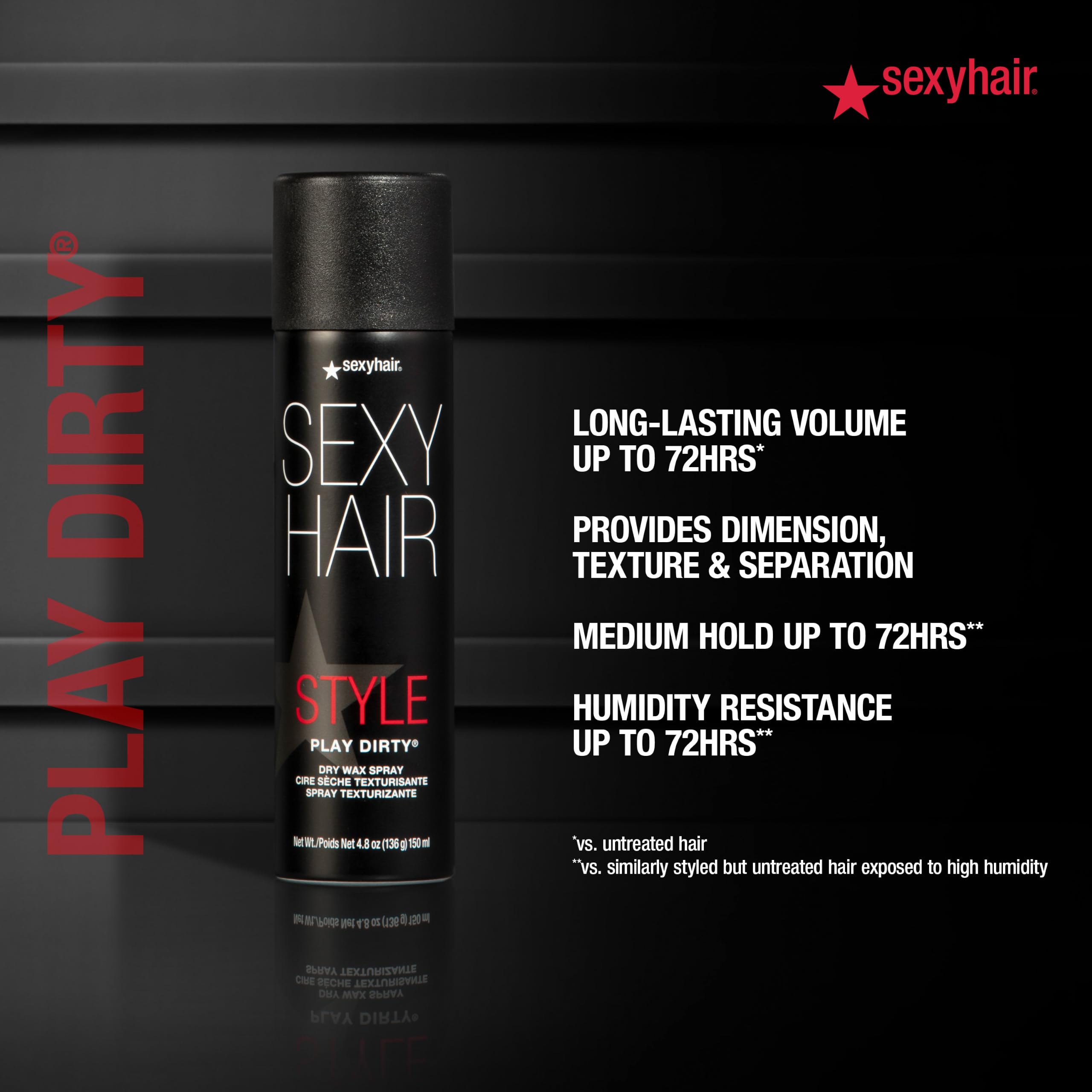 SexyHair nozzle close-up showing spray texture for even product distribution benefit
