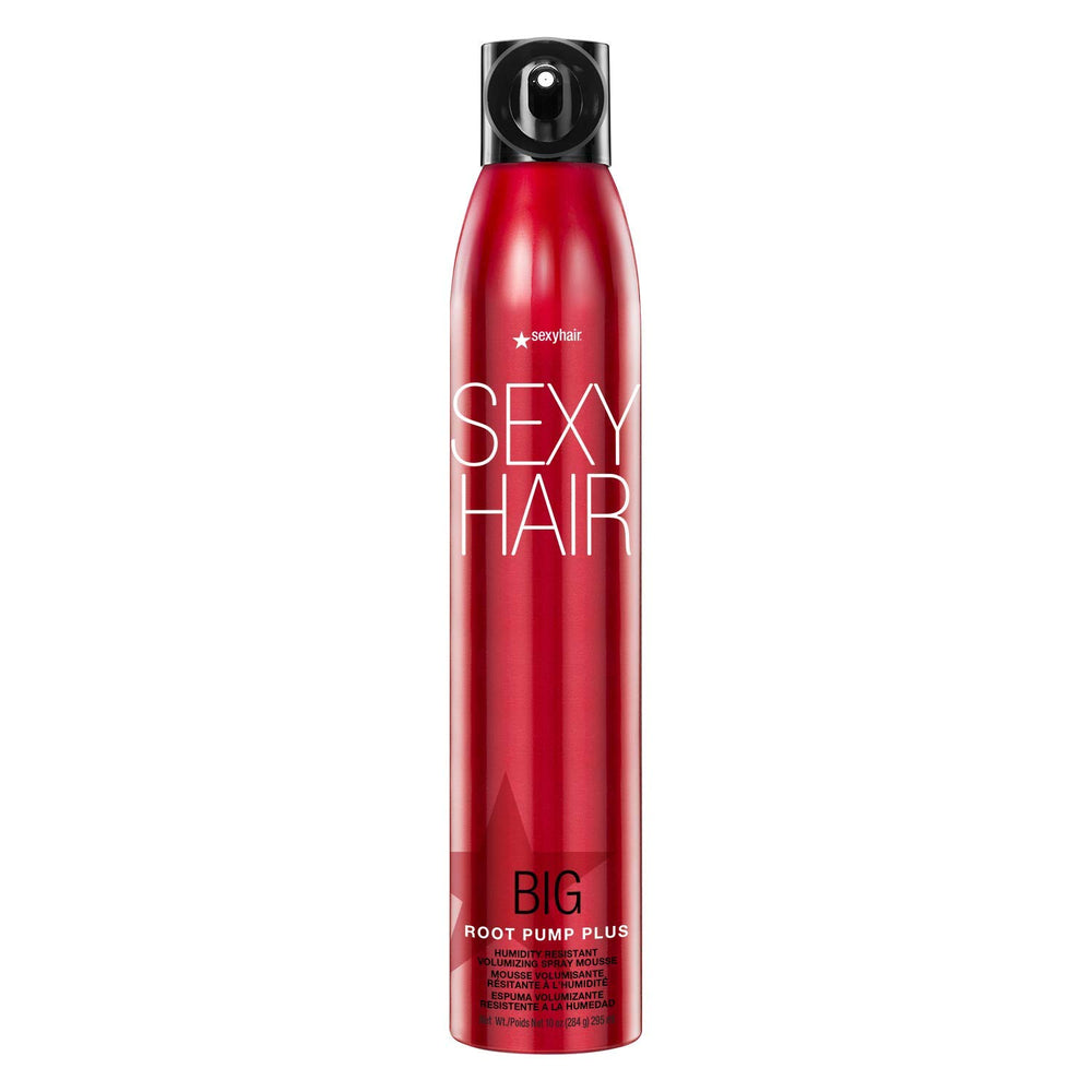SexyHair bote frontal mostrando etiqueta y volumen visible