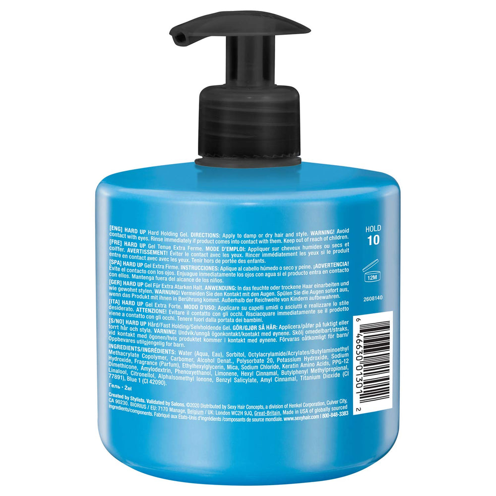 SexyHair textura del gel en primer plano que muestra secado transparente