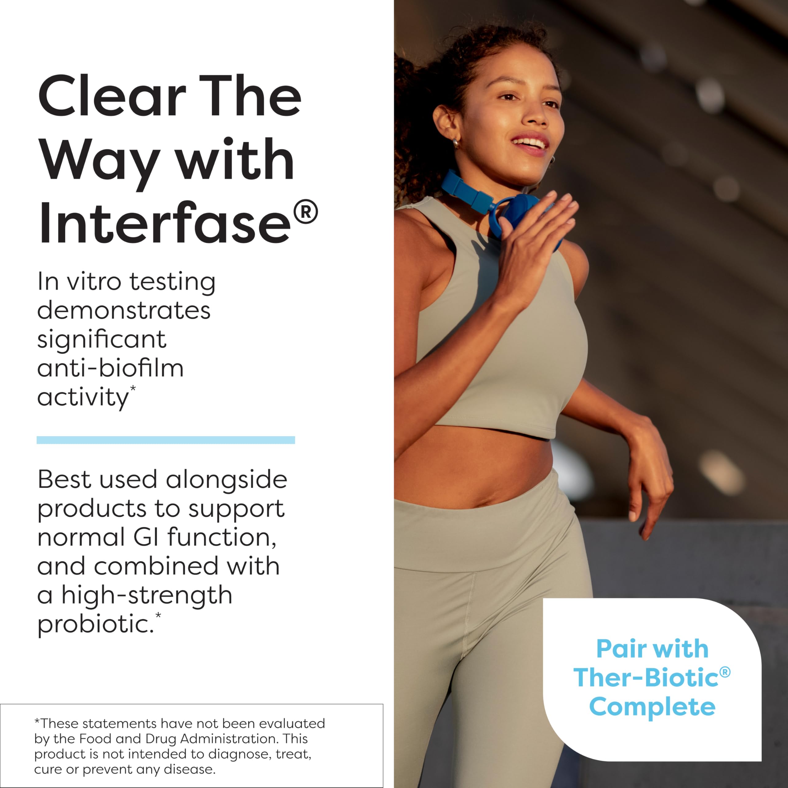 SFI Health ingredients label of InterFase Plus listing enzymes and EDTA benefits