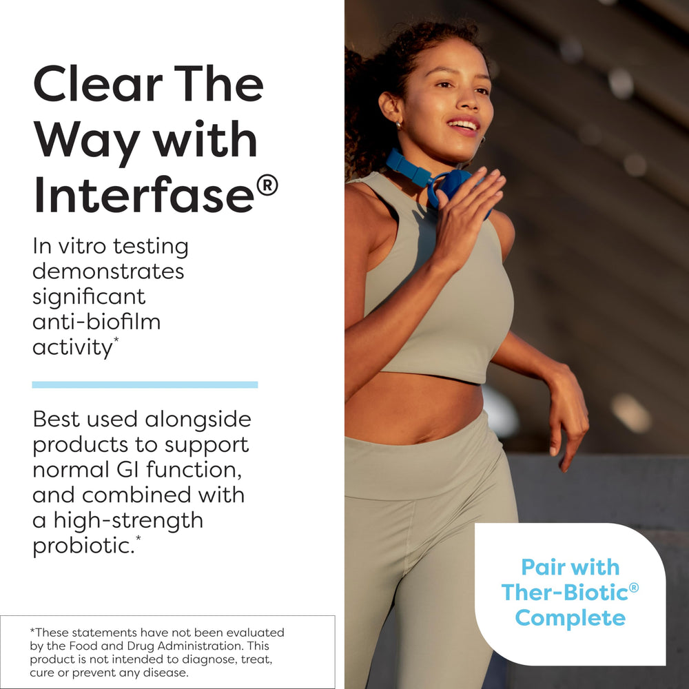 SFI Health ingredients label of InterFase Plus listing enzymes and EDTA benefits