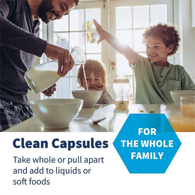 SFI Health Klaire Labs caja y cápsulas dispuestas para mostrar cantidad