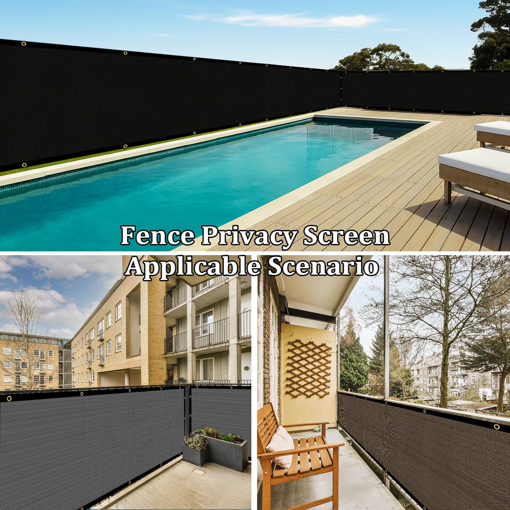 Shade&Beyond screen beside ruler showing 4x50 size for correct fit and easy planning