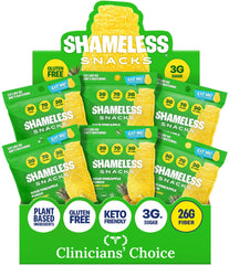 Shameless paquete frontal mostrando sabor piña y beneficio keto
