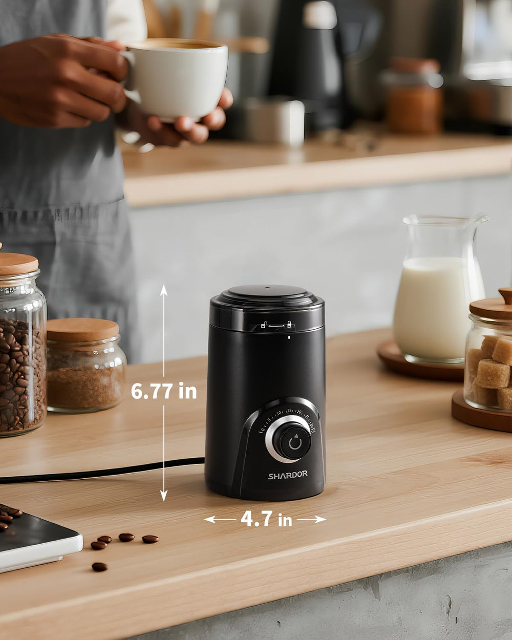SHARDOR accesorios con cuchara y cepillo para medir y limpiar fácilmente