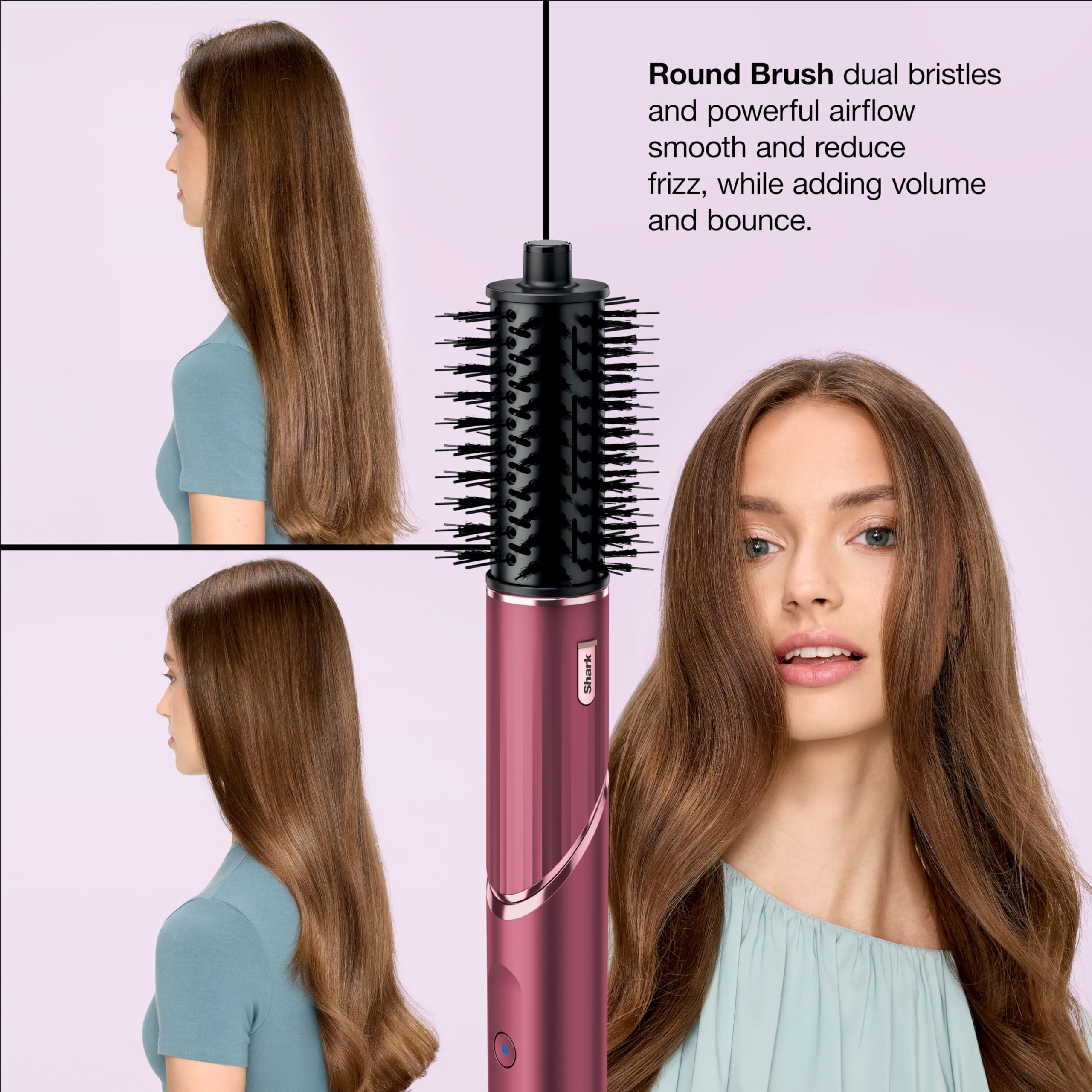 Shark FlexStyle usando rizador para crear ondas con menos esfuerzo