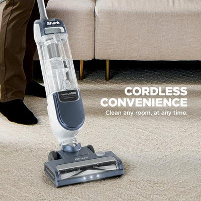 Shark Freestyle Max brushroll close-up highlighting two-speed cleaning performance