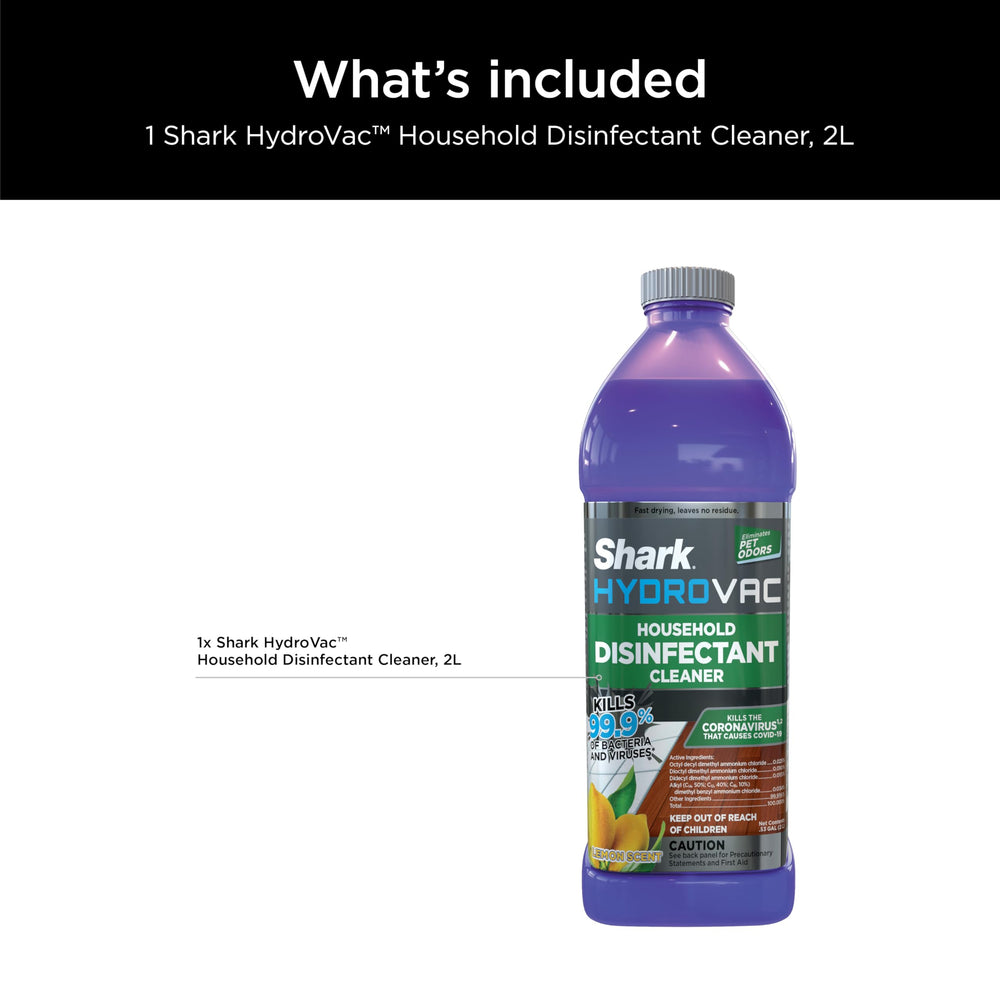 Limón y envase Shark HydroVac que sugiere aroma fresco y desodorizante