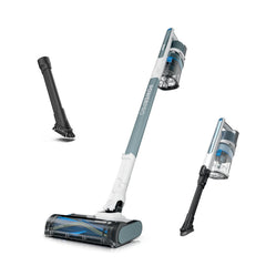 Shark IZ377H front view showing slim cordless stick and docking benefit