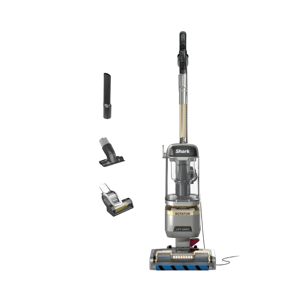Shark LA502 front view showing upright design and control benefits