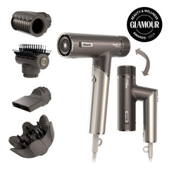 Shark SpeedStyle Pro FLEX con mango plegado listo para guardado y viaje