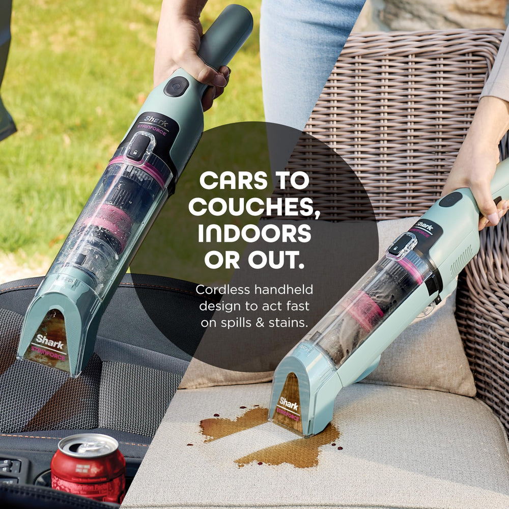 Shark StainForce stain eliminator tool with reversible bristles for deeper agitation