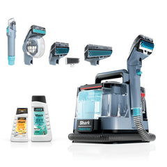Shark StainStriker front view showing compact design and quick-start benefit
