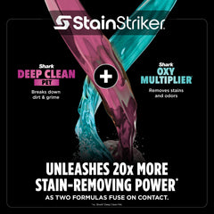 Shark StainStriker HairPro 7" XL nozzle on rug removing set-in carpet stains efficiently