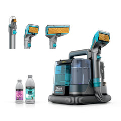 Shark StainStriker HairPro front view showing compact portable cleaner for quick spots
