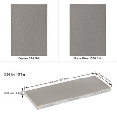 SHARPAL angle guide and non-slip pad displayed with benefits for stable sharpening