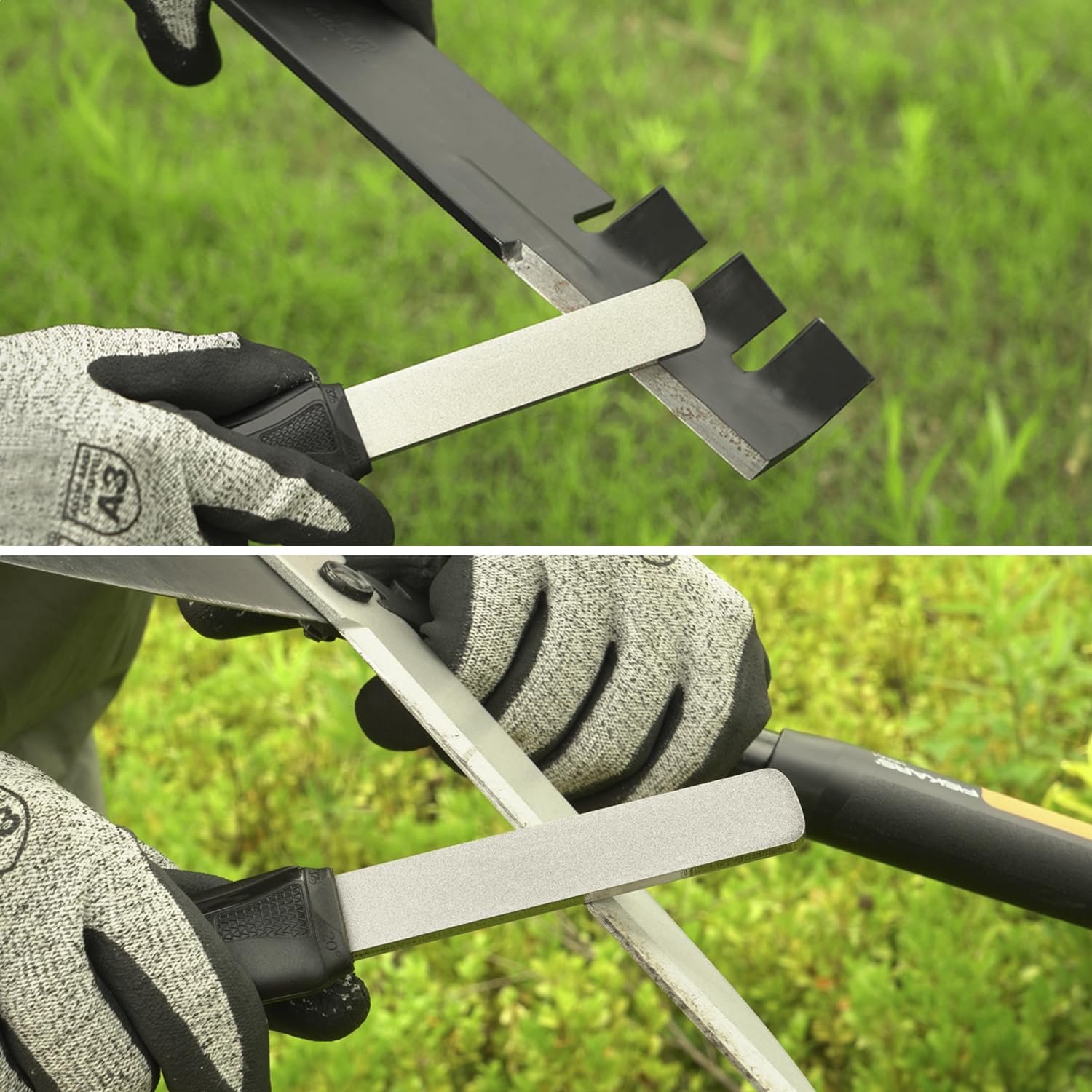 SHARPAL file next to ruler to show compact size and convenient portability